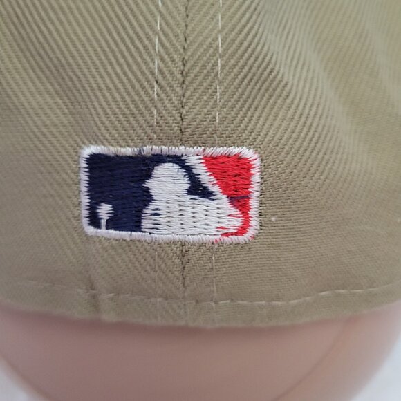 Detroit Tigers Baseball Hat sz 7 3/8 Tan Beige MLB Embroidered D Acrylic Wool - Picture 4 of 9